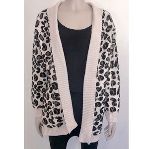 Sapphire Leopard Print Cardigan (XL)
